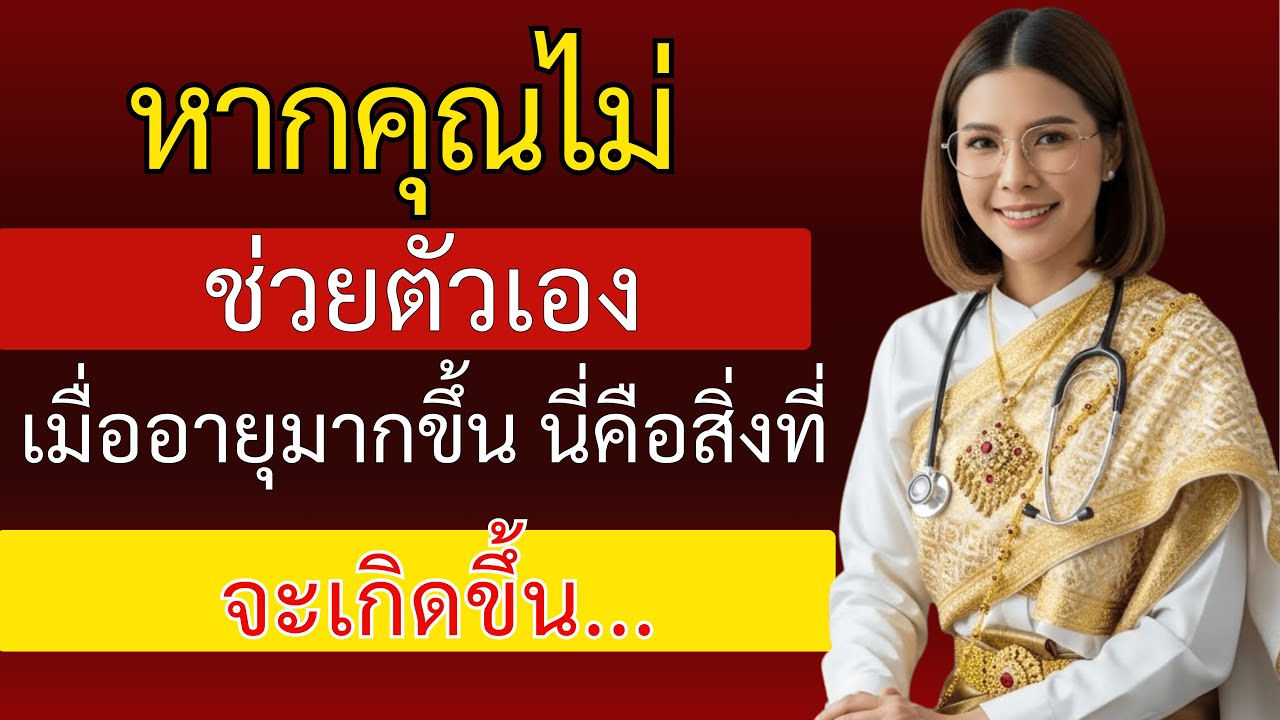 แพทย์หญิงเตือน: หากคุณไม่ช่วยตัวเองเมื่ออายุมากขึ้น นี่คือสิ่งที่จะเกิดขึ้น | แพทย์หญิง กัญญ์ณิชา...