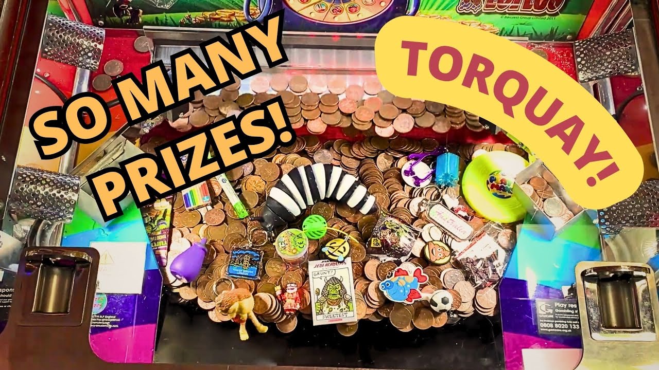 multiple wins & bowling at TORQUAY! | Golden Palms | 2p Coin Pusher | Amusement Arcades | Episode 47