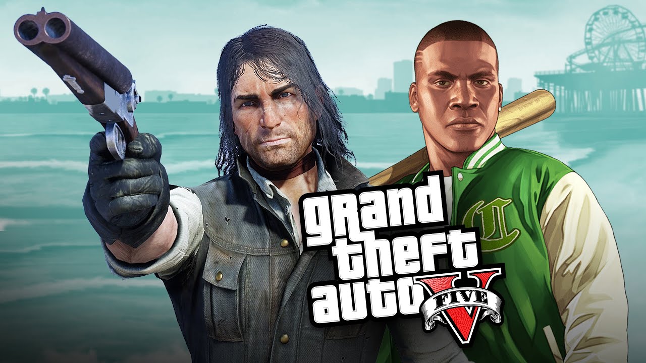 Джон Марстон в GTA V (кинематографическая сценка)