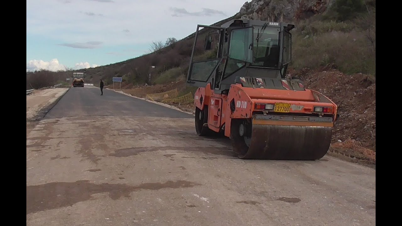 Ασφαλτόστρωση κομμάτι δρόμου προς Βόλο πίσω απο το βουνό Σούρλα. Δευτέρα 9 Φλεβάρη 2026
