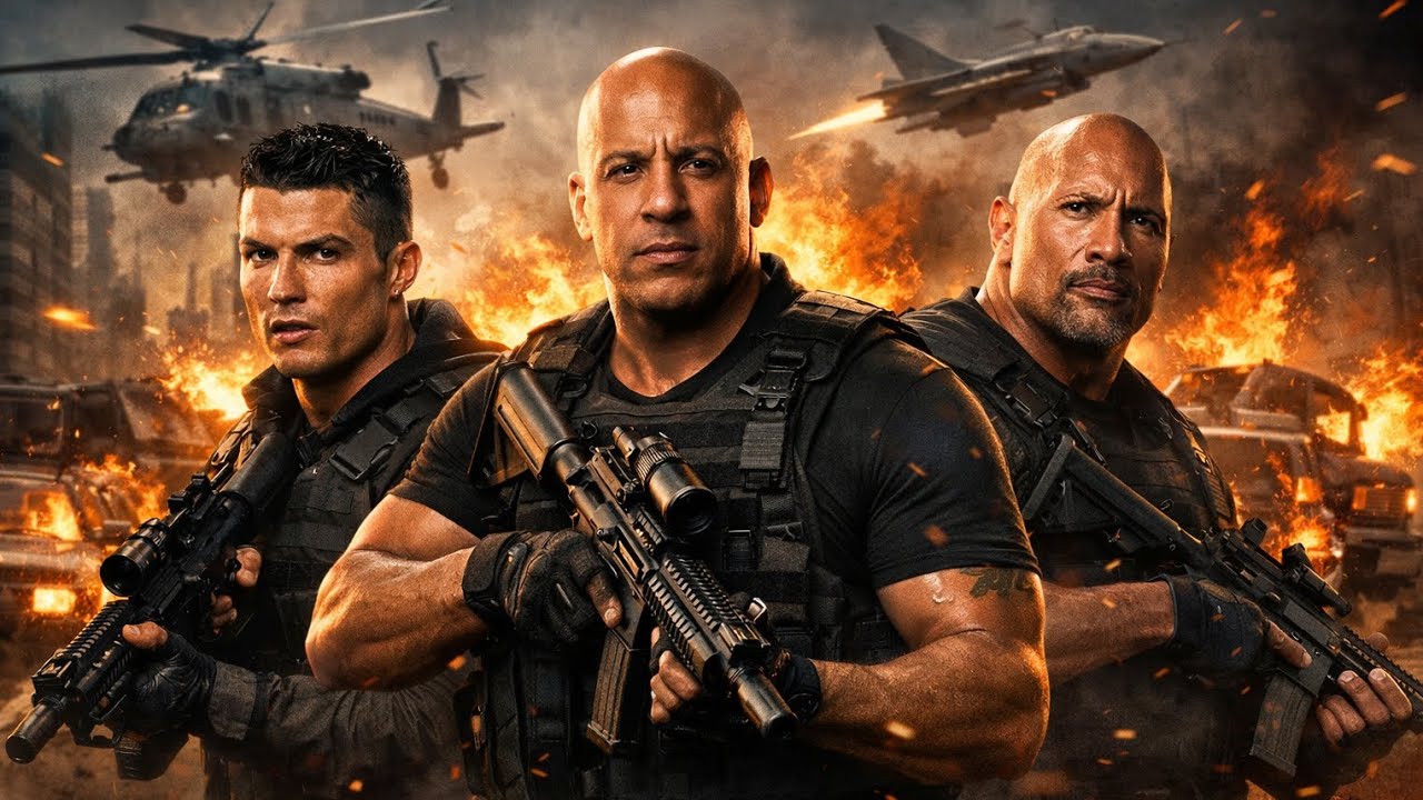 Ronaldo, Vin Diesel & The Rock Kidnap Delhi City | Epic Action Movie Trailer