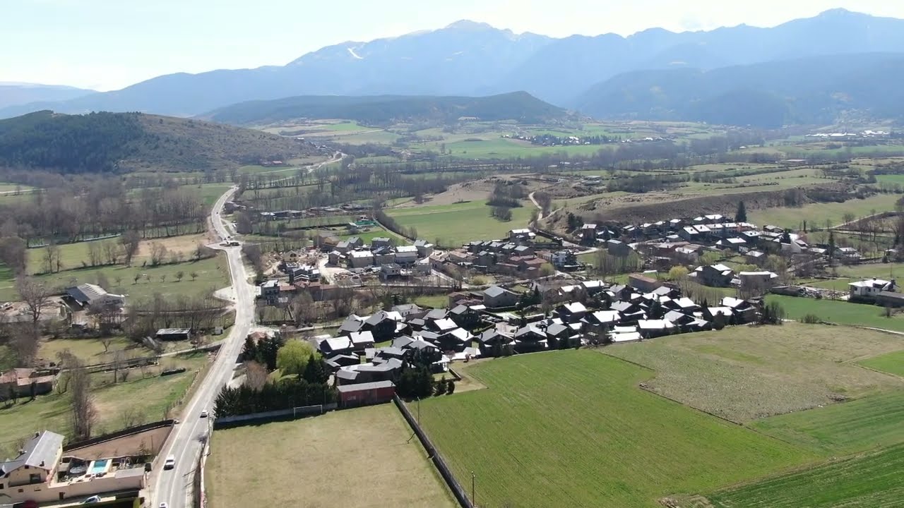 Bellver de Cerdaña a vista de Drone
