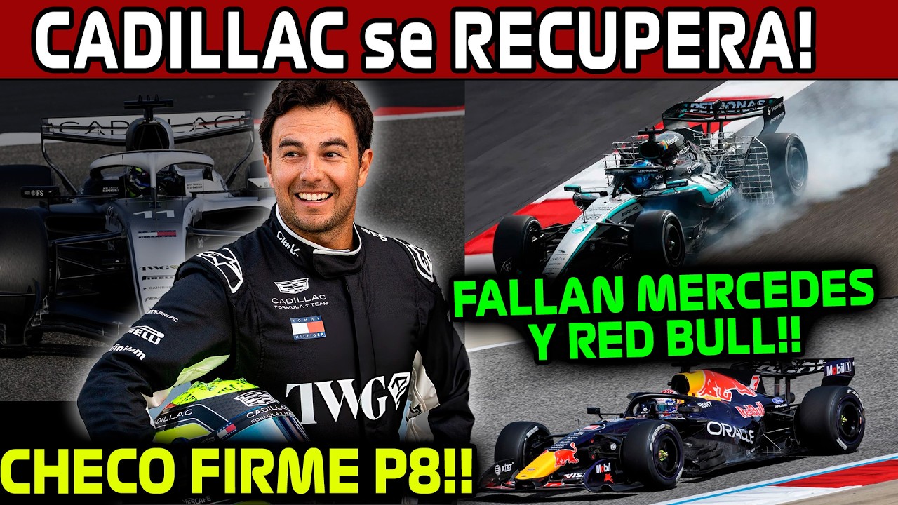 CADILLAC SIGUE AVANZANDO!! CHECO en LA PELEA!! TEST F1 2026!! RED BULL y MERCEDES FALLAN!! BAHREIN