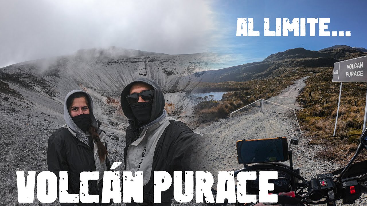 AL LIMITE! Ascenso VOLCAN PURACE Subimos a 5000 metros COLOMBIA TRIP EN #moto #15 T2 #road