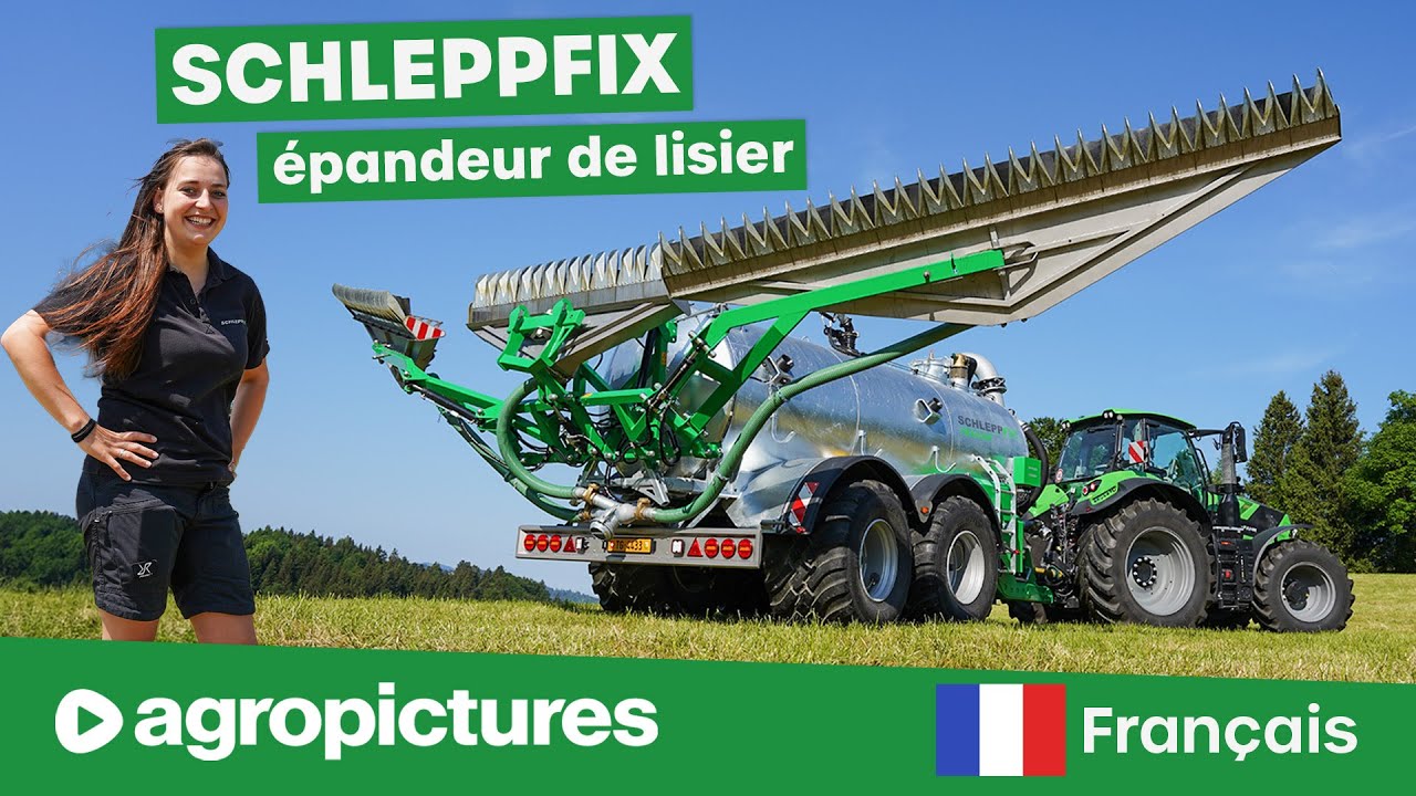 Épandage de lisier avec le distributeur de lisier Schleppfix de Suisse 🇨🇭 Citerne à lisier high-tech