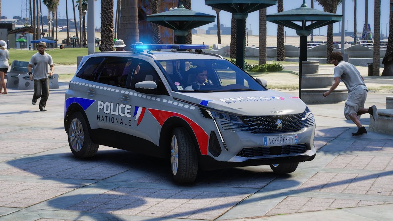 (GTA 5) POLICE NATIONAL A LA PLAGES PATROUILLES #lspdfr #gta