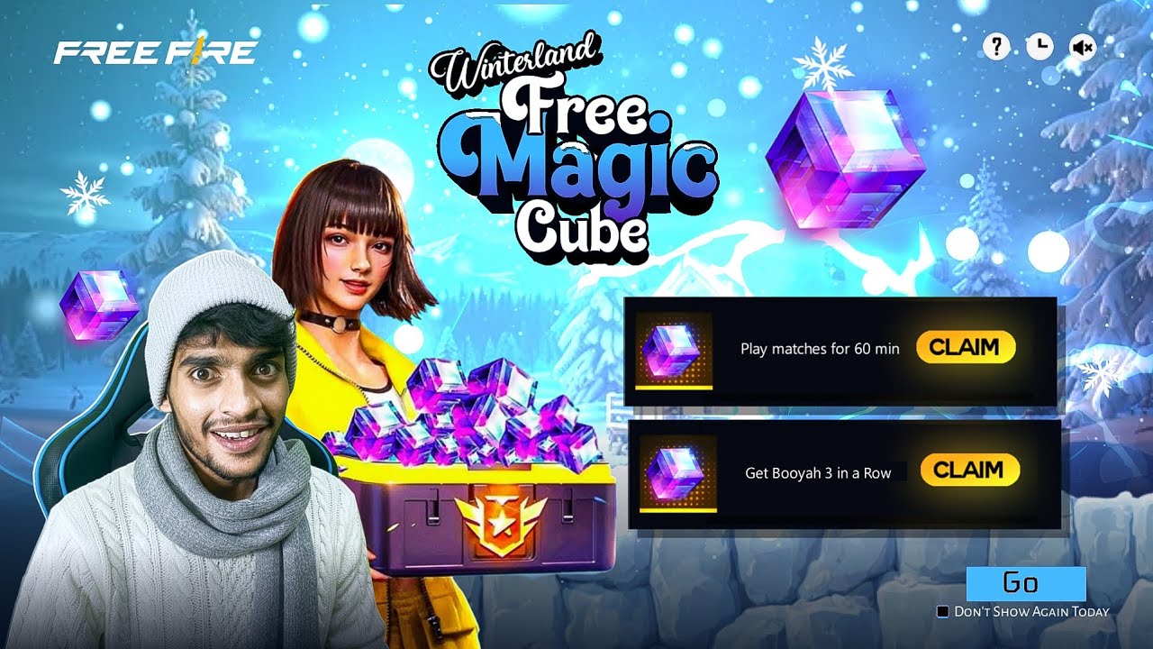 WINTERLAND FREE MAGIC CUBE 🥶 Free Fire MaX