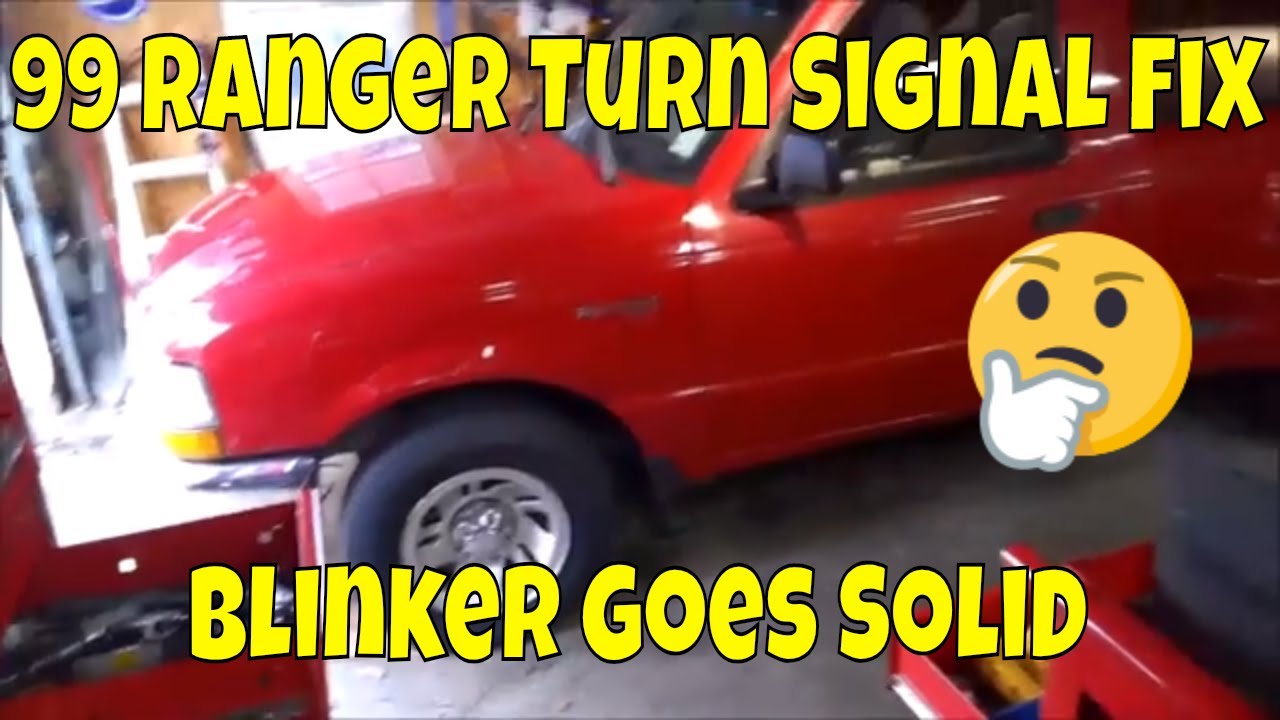 Turn Signal fix on 1999 Ford Ranger - Lights go solid after about 20-30 seconds. Relay location.