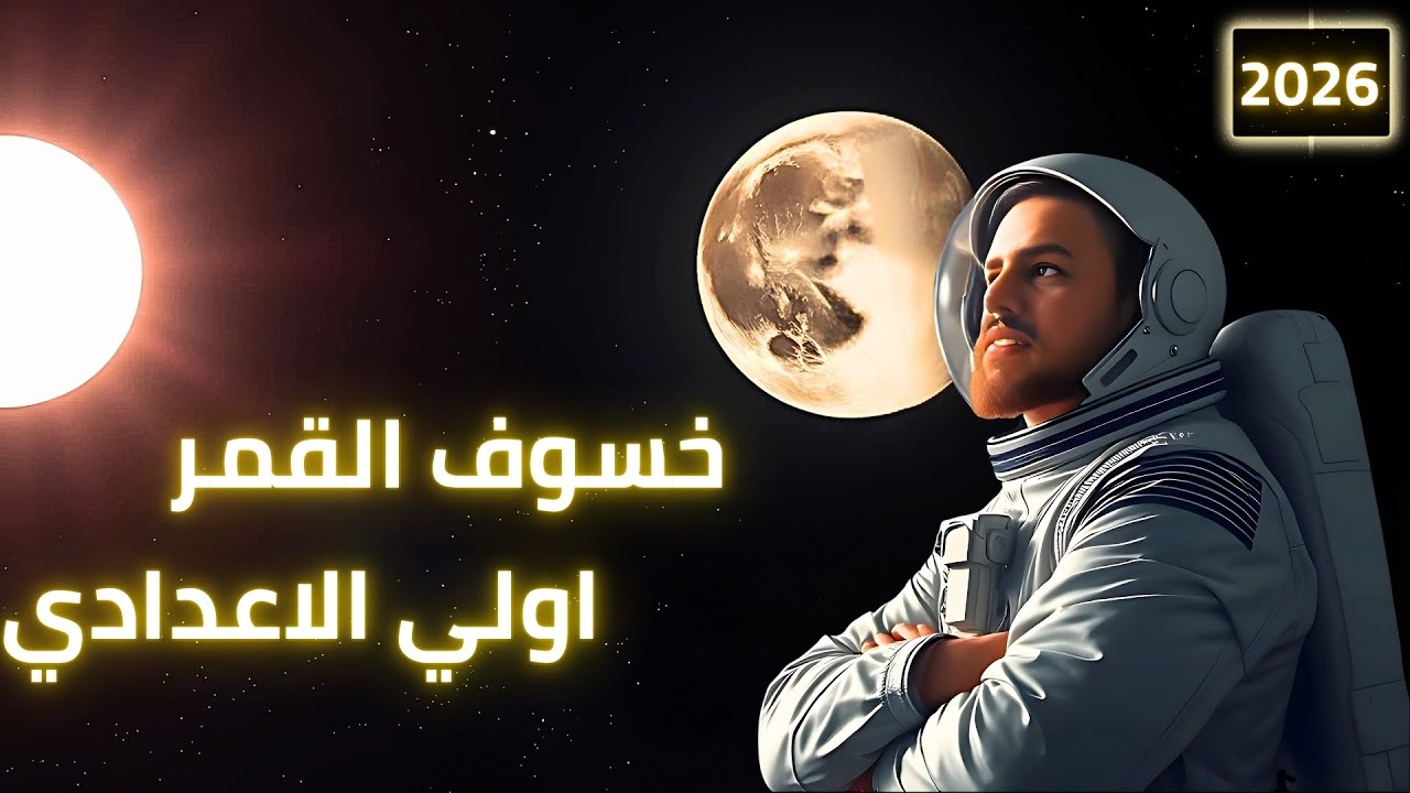 خسوف القمر 🌘 | الدرس الثاني الوحدة الرابعة | علوم الصف الأول الإعدادي الترم الأول 2026