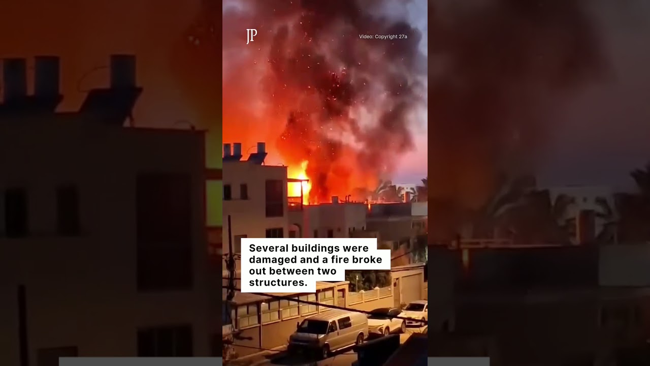 Eight injured as rockets and missiles hit Israel
