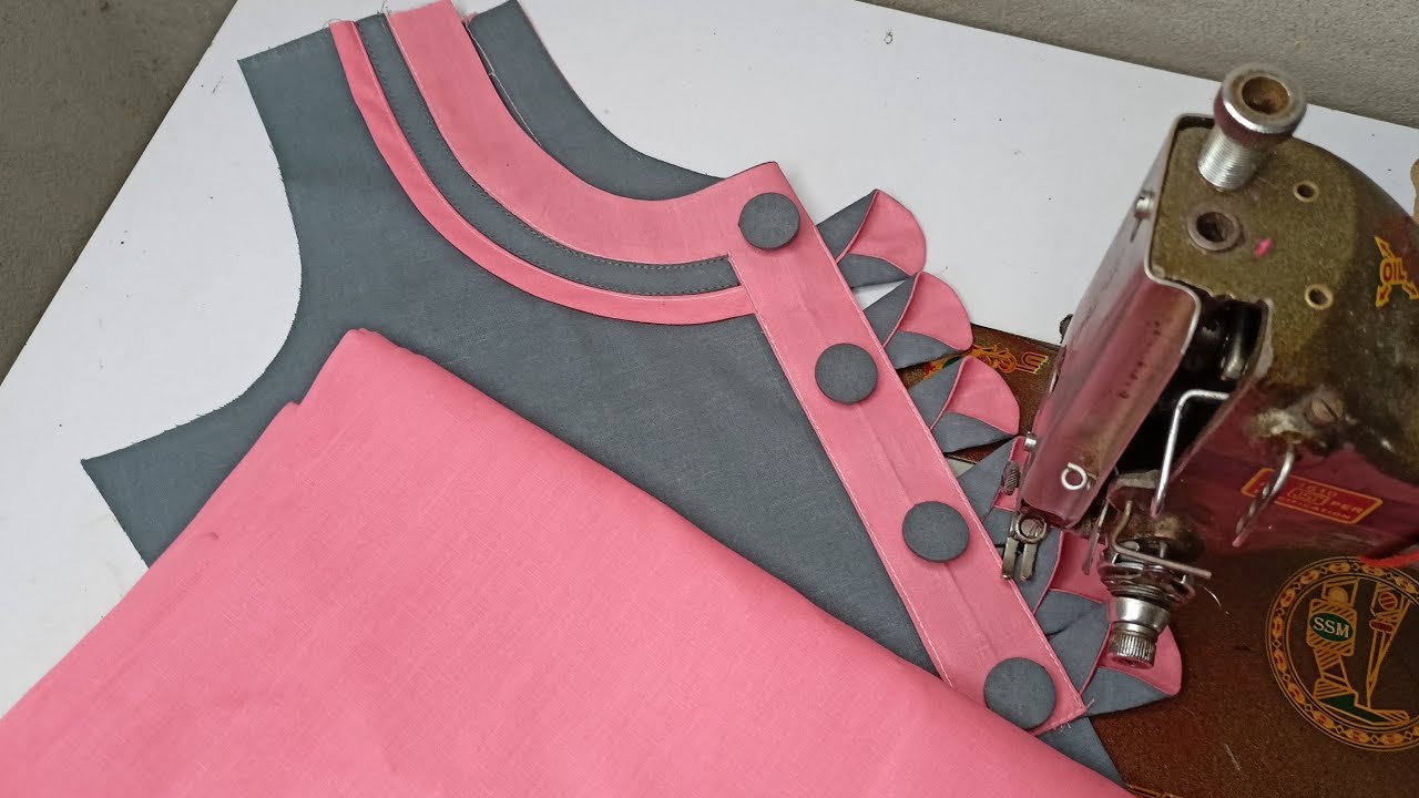 इतना आसान stylish pattern neck design ये नहीं बनाया तो क्या बनाया / simple and easy neck design /diy