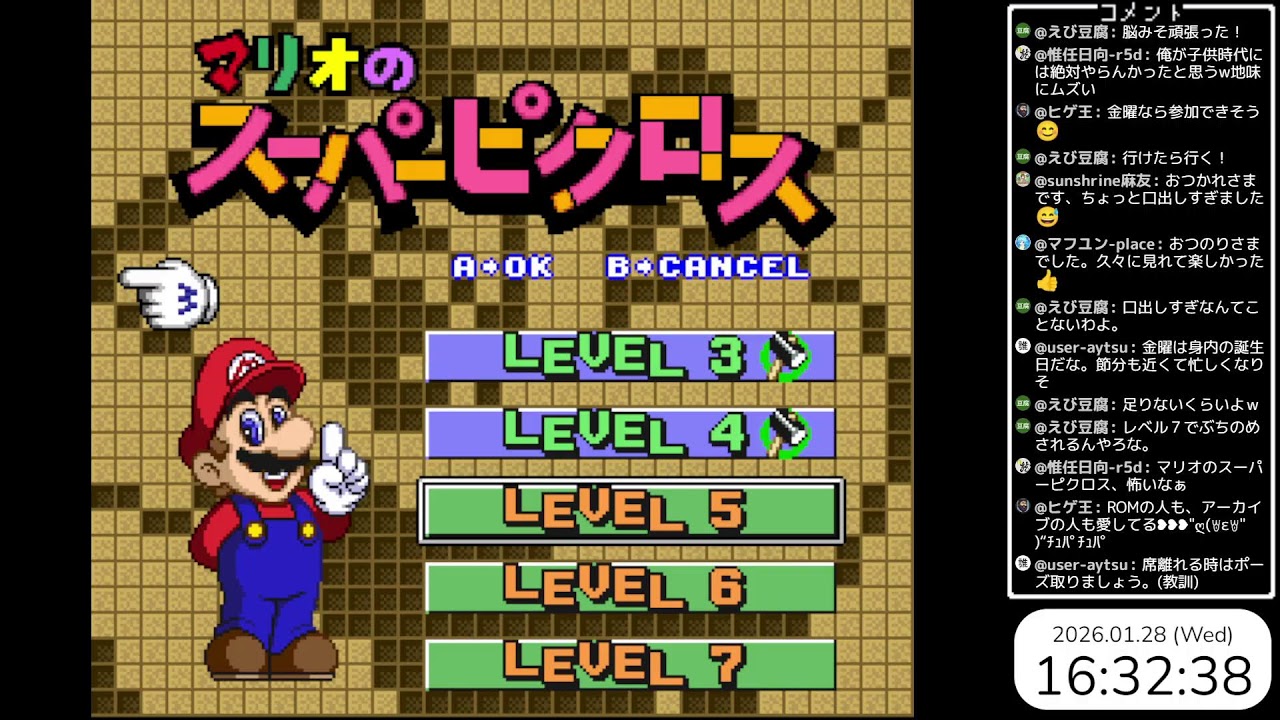 #2【マリオのスーパーピクロス】今日もまったりピクロスの世界に没入する