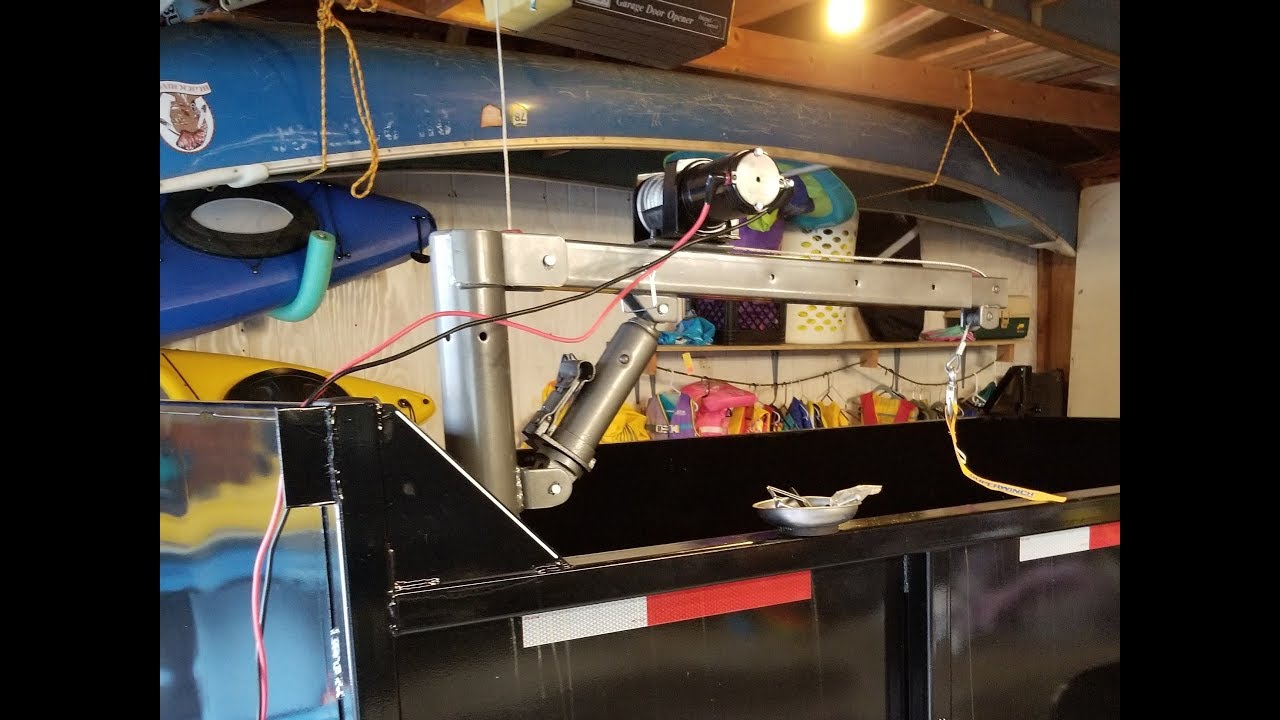 Mounting the Harbor Freight truck crane in a Appalachian dump trailer