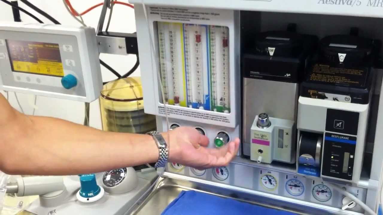 Aestiva 5 Anesthesia Machine Checkout