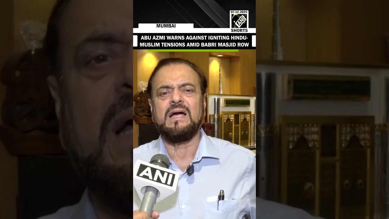 SP&rsquo;s Abu Azmi warns Babri Masjid construction row shouldn&rsquo;t create tension or political conflict