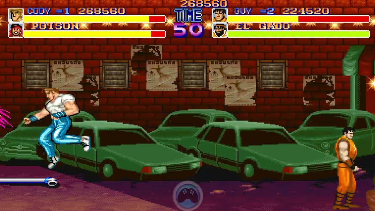 Final Fight Arcade BAY AREA CLEAR! Cody & Guy.