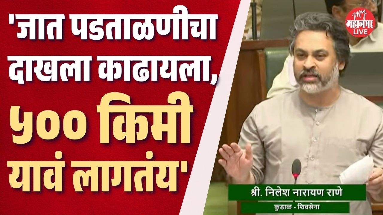मूडमध्ये असला की अधिकारी काम करतो, निलेश राणे विधानसभेत आक्रमक | Nilesh Rane