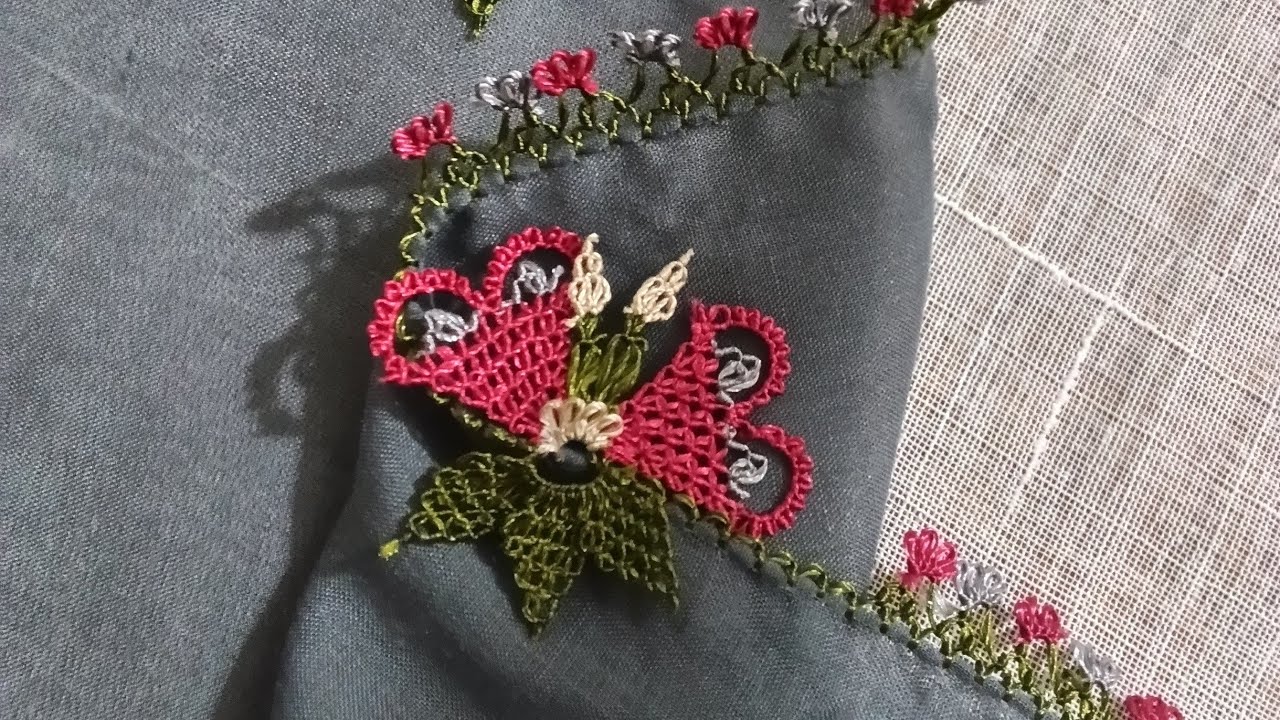 46.model🪡 İĞNE OYASI YENİ MOTİF YAPIMI #iğneoyası #motif 