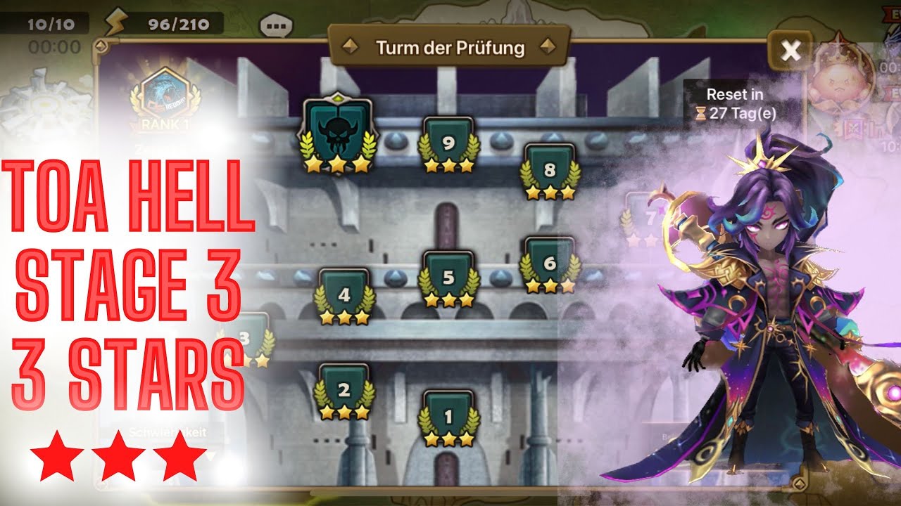 TOA Hell Stufe 3 (Mugwol) 3 Sterne F2P Team // Mai 2022