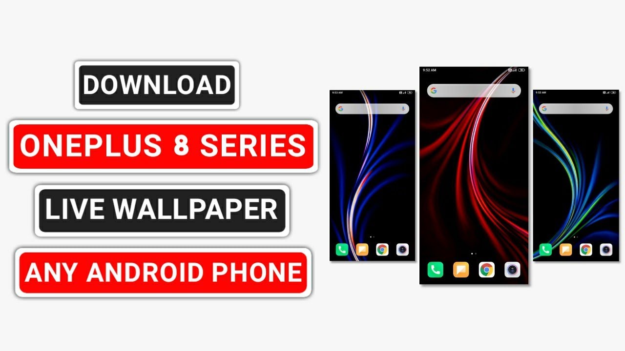 Download ONEPLUS 8 SERIES Live Wallpaper On Any Android (NO-ROOT)
