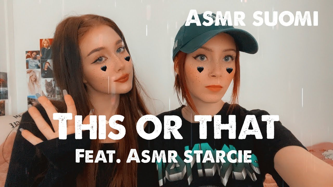 ASMR SUOMI - This or That kysymyksiin vastailua feat. @ASMRStarcie 🩷👏🏻