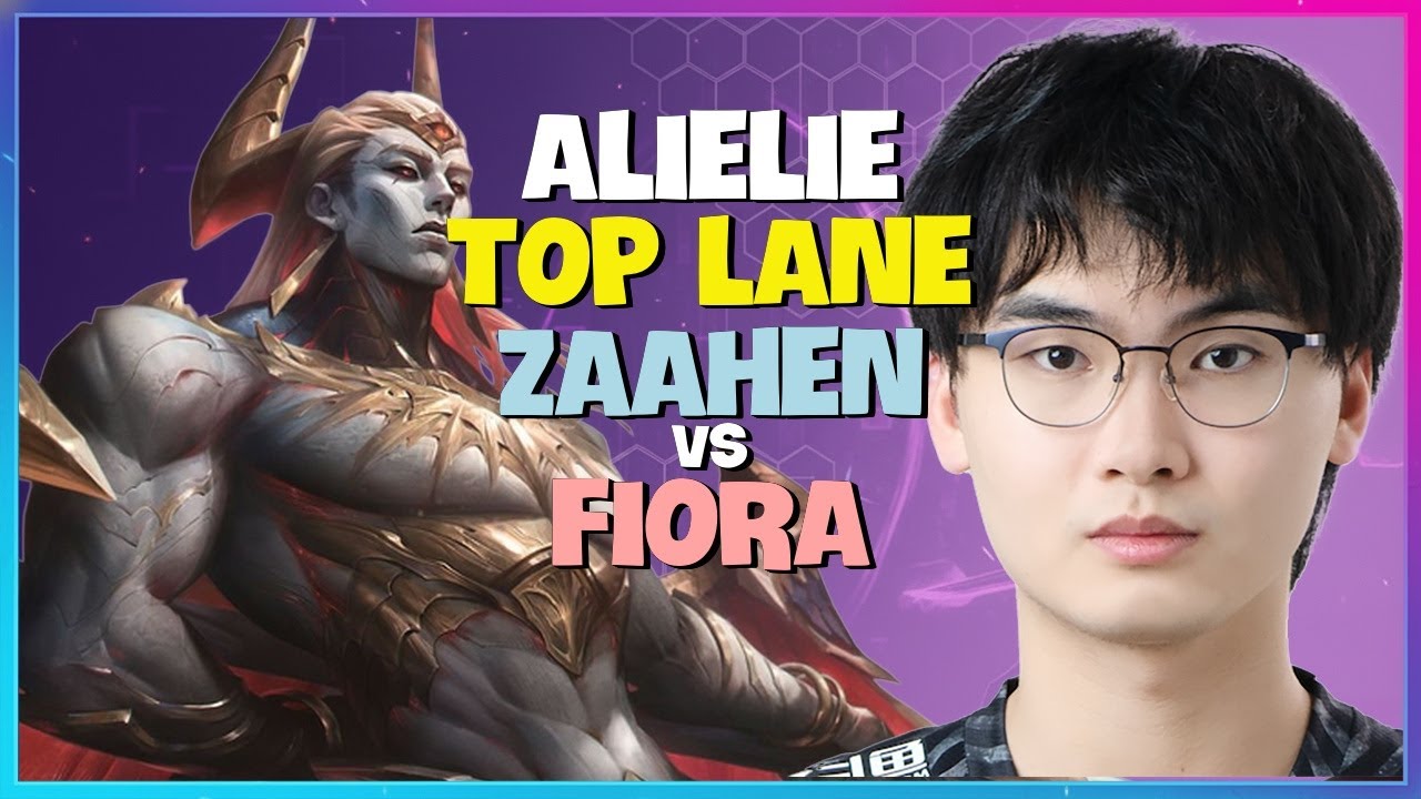 Alielie Shows Flawless Challenger Top Lane Mechanics on Zaahen Engsub