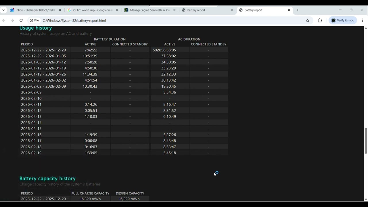 Check Laptop Battery Performance Using Command Prompt