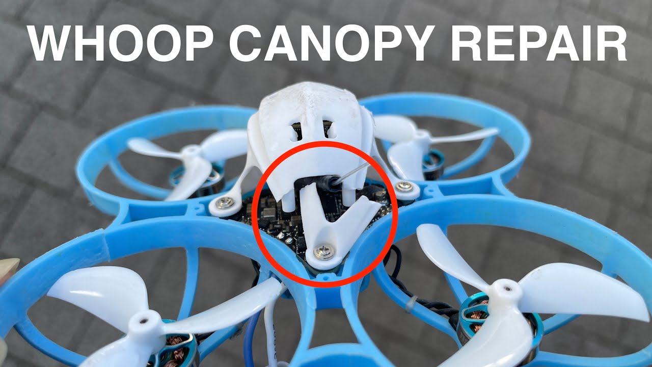 How to repair a tiny whoop canopy | Meteor 75 Pro Canopy | canopy repair | broken canopy | repair