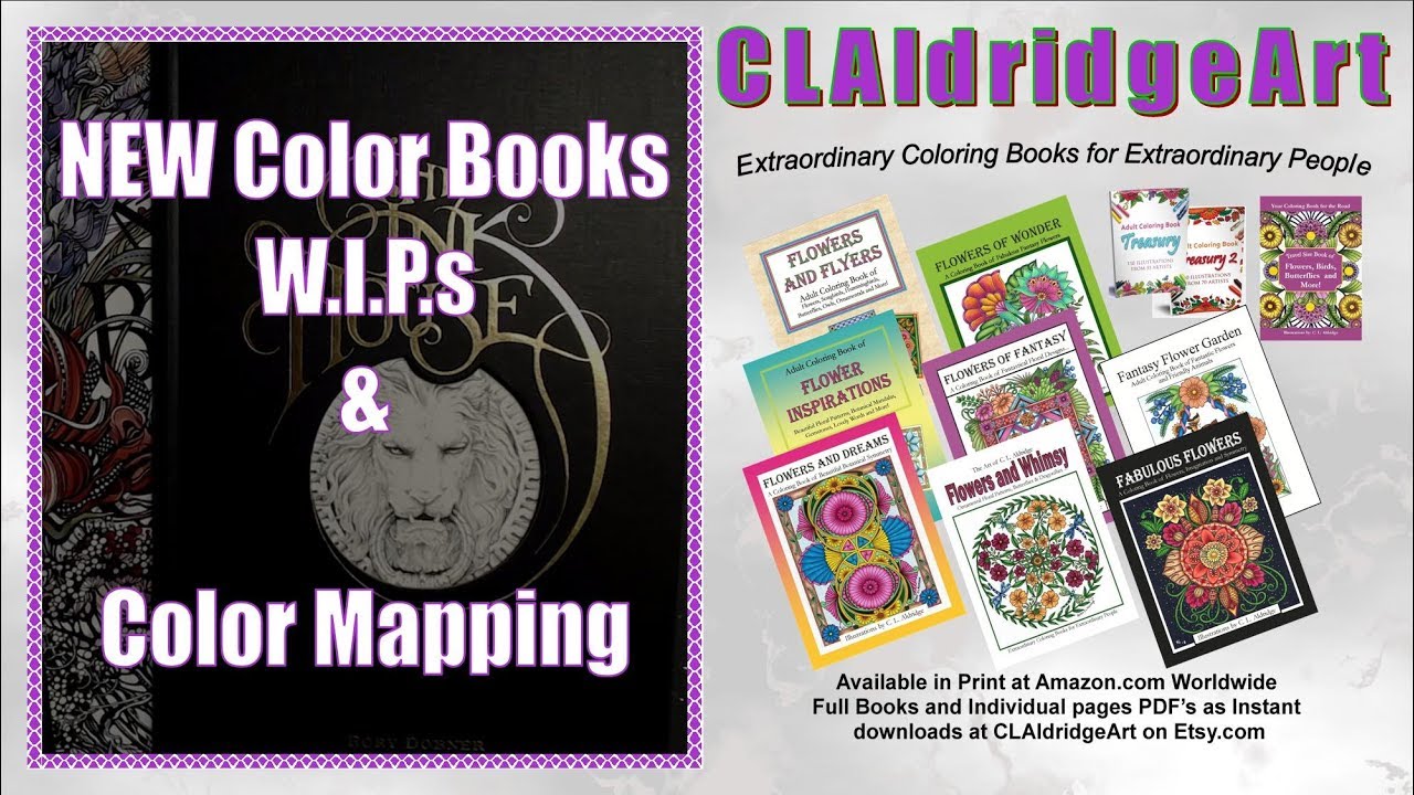 NEW Color Books, WIP's and Color Mapping in Flowers of Wonder