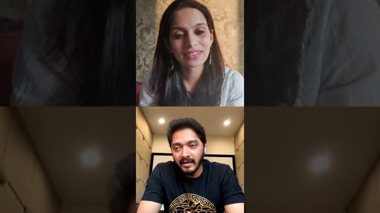 Shreyas Talpade with RJ Shrutii