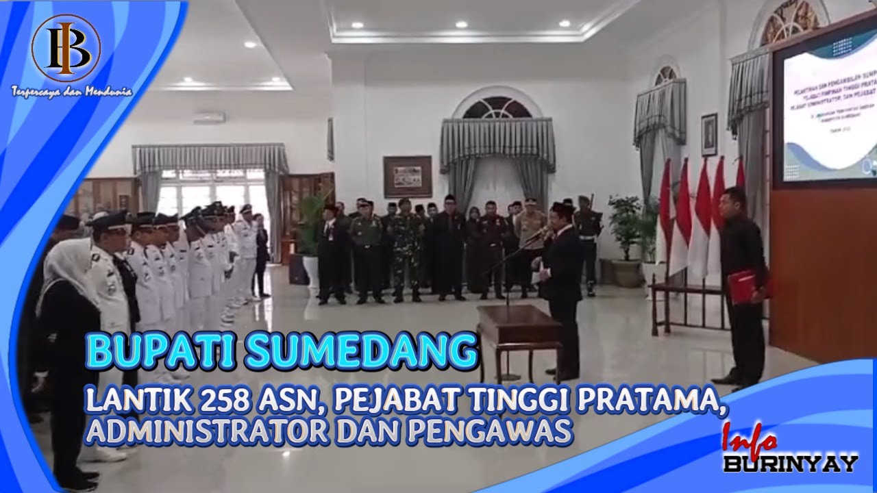 Bupati Sumedang Lantik 258 Orang ASN, Pejabat Pimpinan Tinggi Pratama, Administator  dan Pengawas