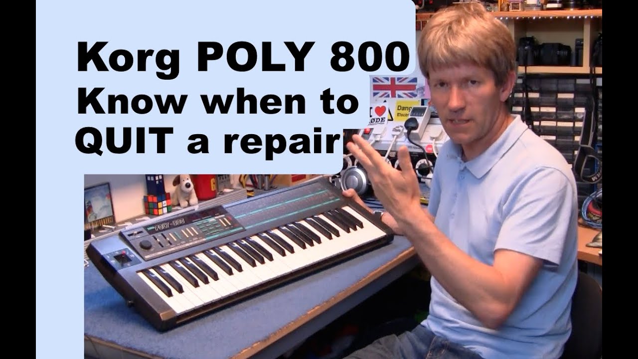 korg poly 800 не стоит затрат на ремонт этого винтажного синтезатора MF#81