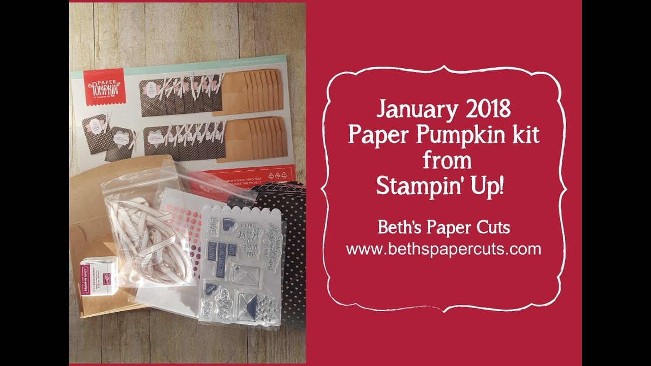 January 2018 Paper pumpkin Kit~ Beth's Paper Cuts