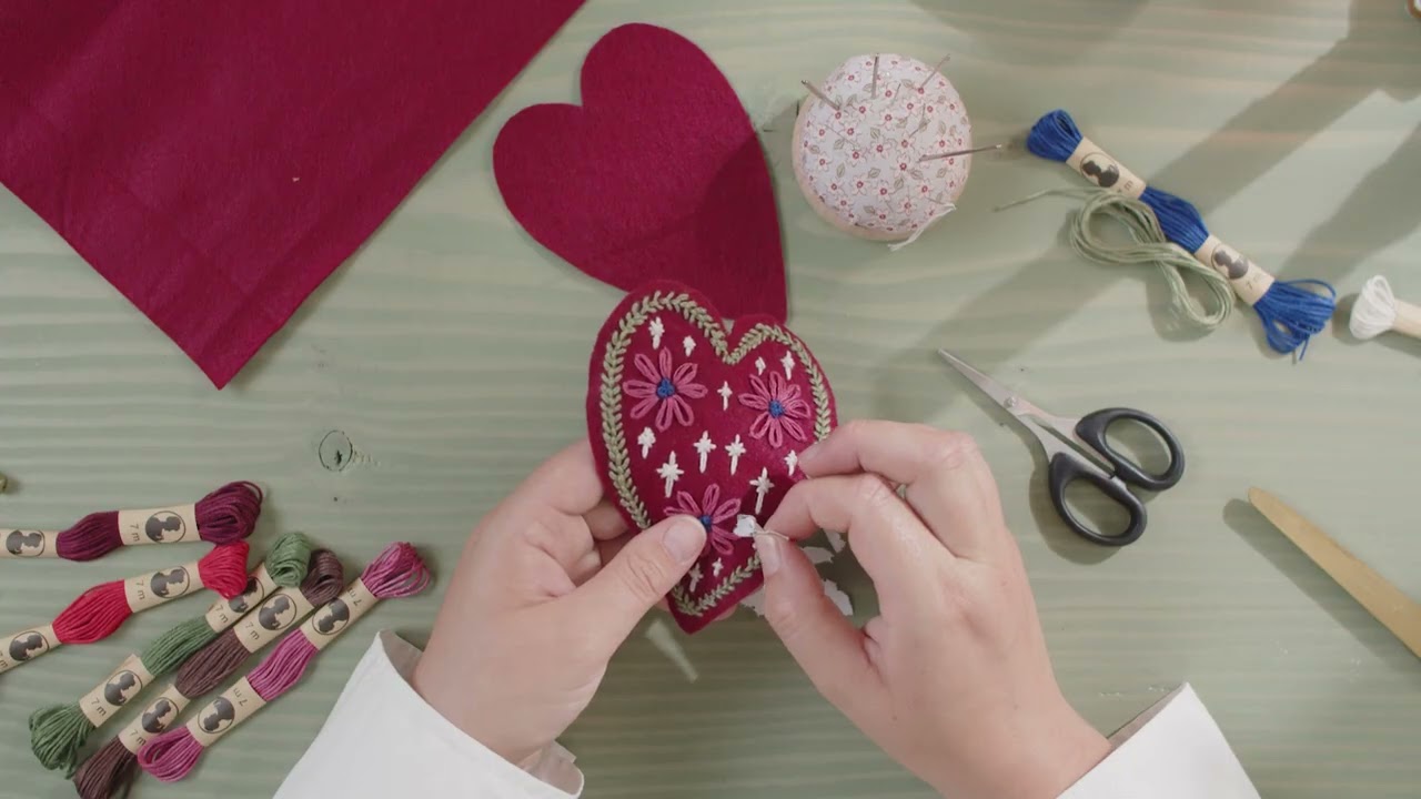 Reusable felt gift tag - DIY by S&oslash;strene Grene