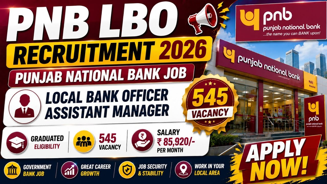 Job Tripura PNB Recruitment 2026 Punjab Bank Officer Assistant Manager 545 Vacancy | Kokborok Video