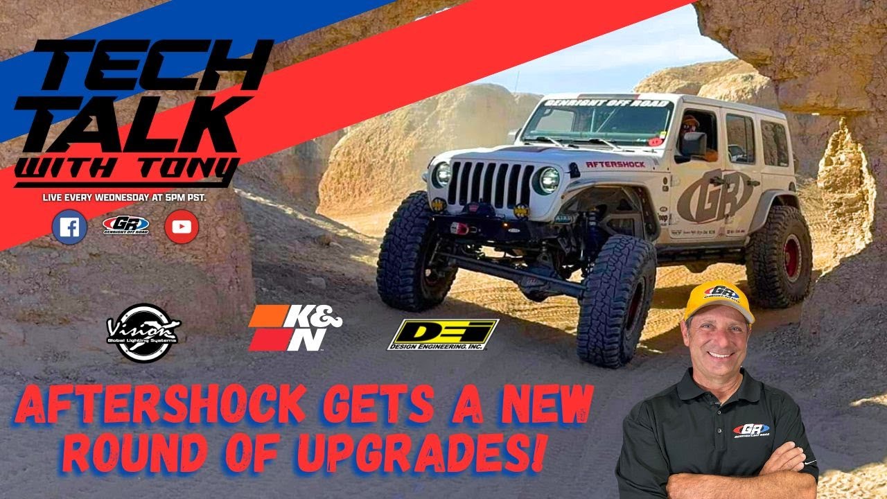 Join Tony On Tech Talk As He Goes Over Some AWESOME Upgrades We Are Installing On AFTERSHOCK JLU!