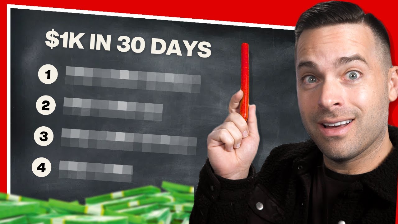 Starting From Zero: How I'd make $1K/mo in 30 days