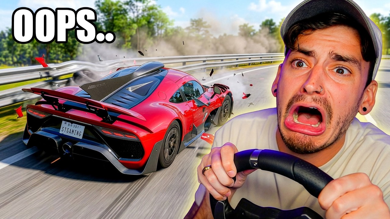 I Played Forza Horizon 6 with a STEERING WHEEL.. (big mistake)