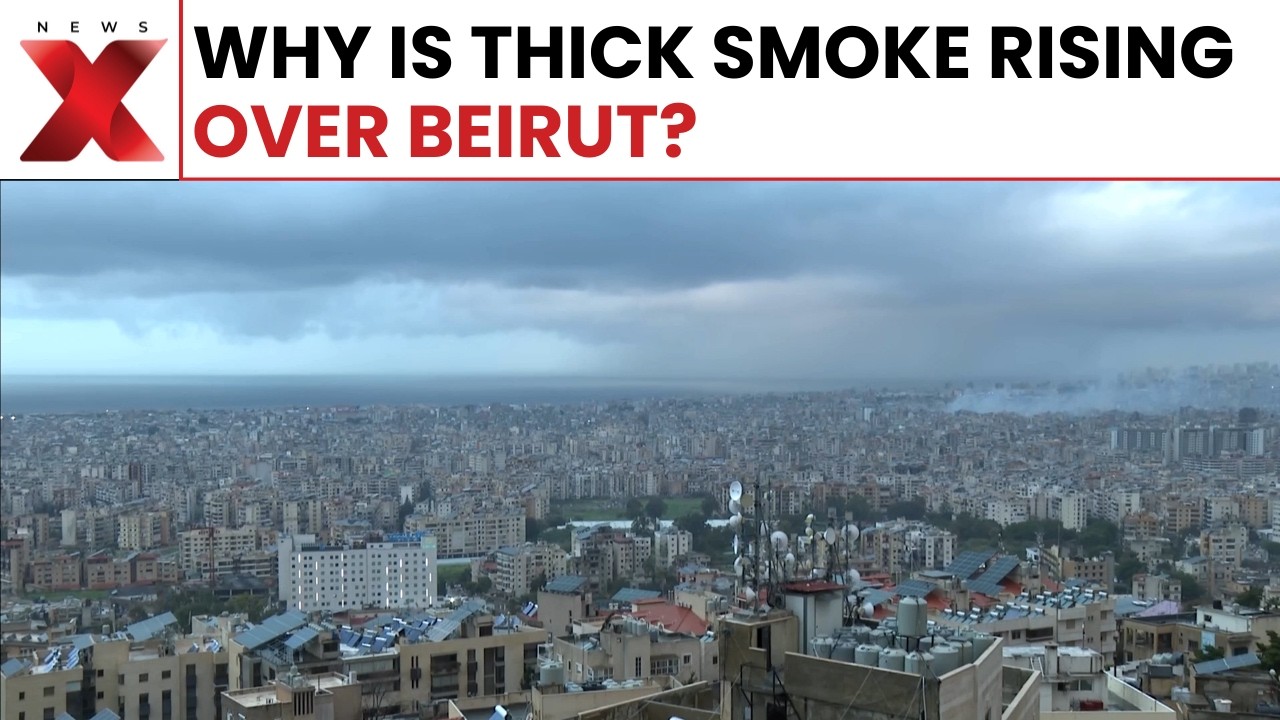 Watch Thick Smoke Billow Over Beirut Southern Suburbs, Footage Captured From Baabda!
