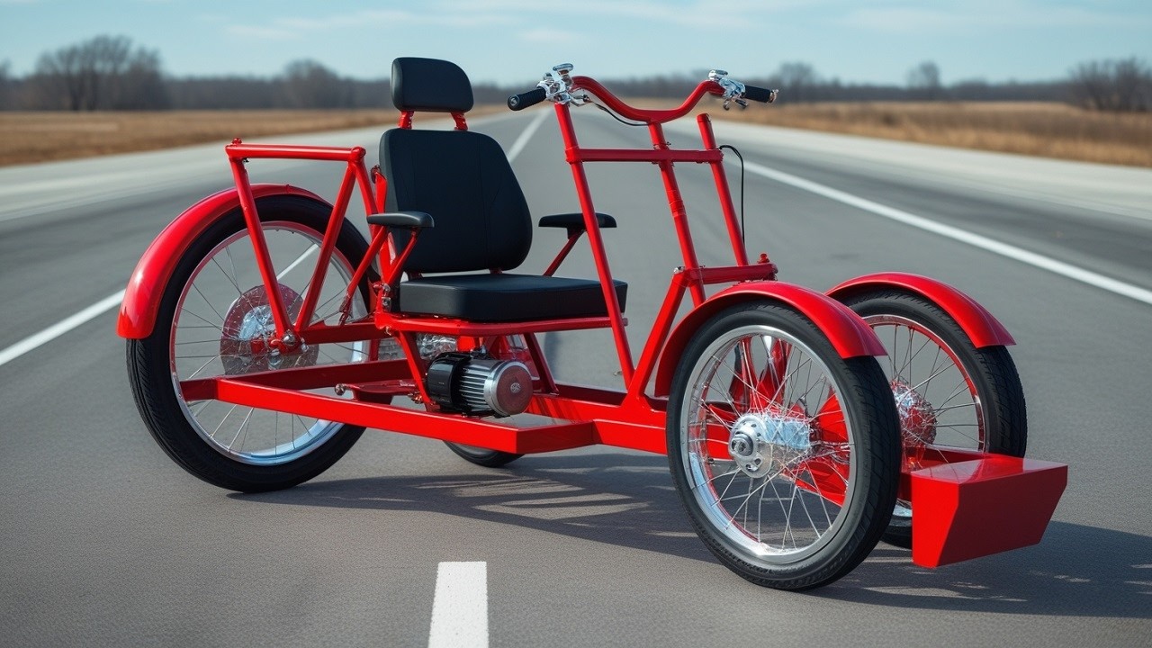 Mount a 635 Motor to Your Bike // DIY Top Ideas with 3 Wheel Electric Bike Will Surprise You
