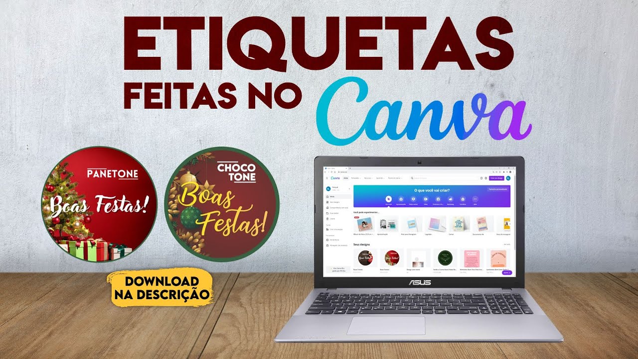 Faça sua ETIQUETA ou RÓTULO no CANVA - Passo a Passo