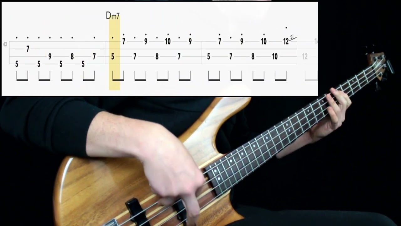 The Rolling Stones - Miss You (Bass Cover) (Play Along Tabs In Video)