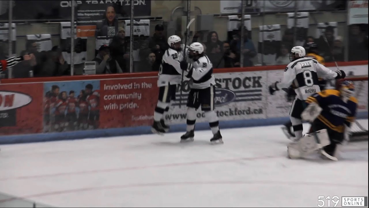 PJHL - Нью-Гамбург Файрбердс против Вудсток ВМС Ветс