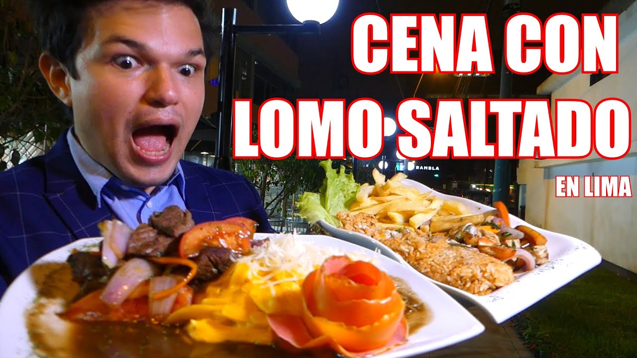 🥩 CENA de LOMO Saltado con tac&uacute; tac&uacute; y tallarines 🍝 Jose angel en Peru 🔥 MUKBANG eating 🍴