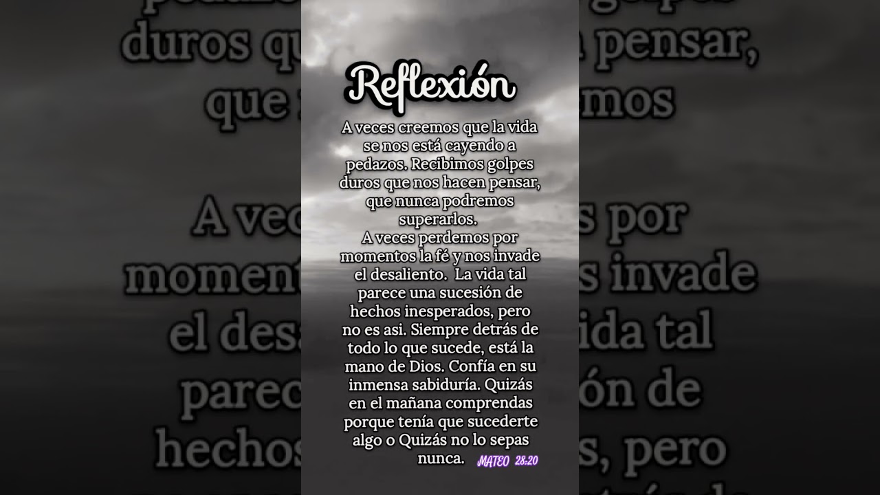 Reflexi&oacute;n espiritual Dios fortaleza #dios #reflexiones #cristianas #mensaje #amor #shortvideo #viral