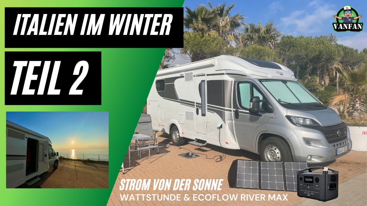 Erste Übernachtung im WOHNMOBIL / CARADO T447 - Tour im Winter / Solar von WATTSTUNDE