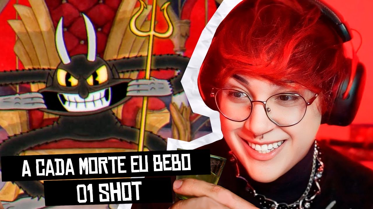 SCOTT jogando CUPHEAD mas a cada MORTE = 1 SHOT (em 144P)