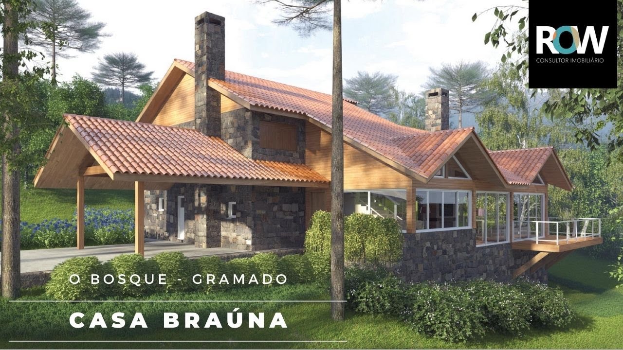 Rafael Odone / Broker - Residência Rústica no Condomínio O BOSQUE em Gramado