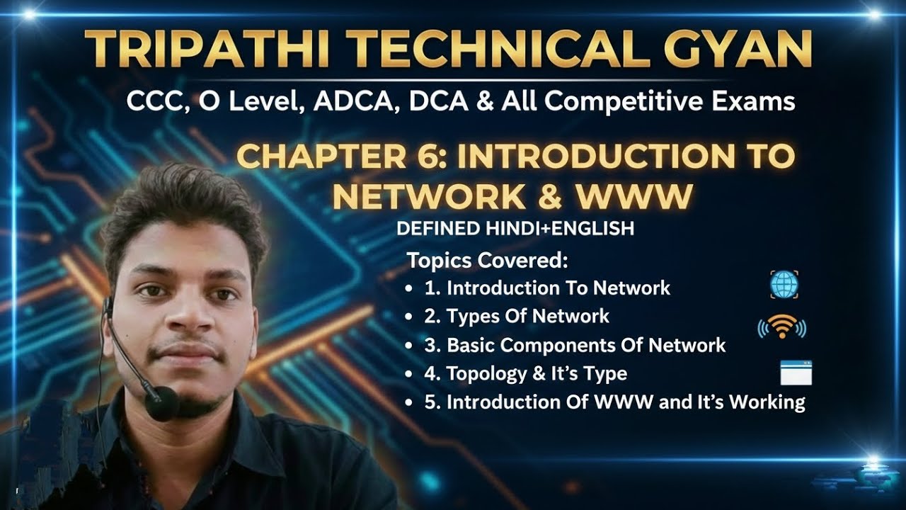 Chapter-6 Introduction To Network & WWW For All Competitive Exam #viral #networking internet #video