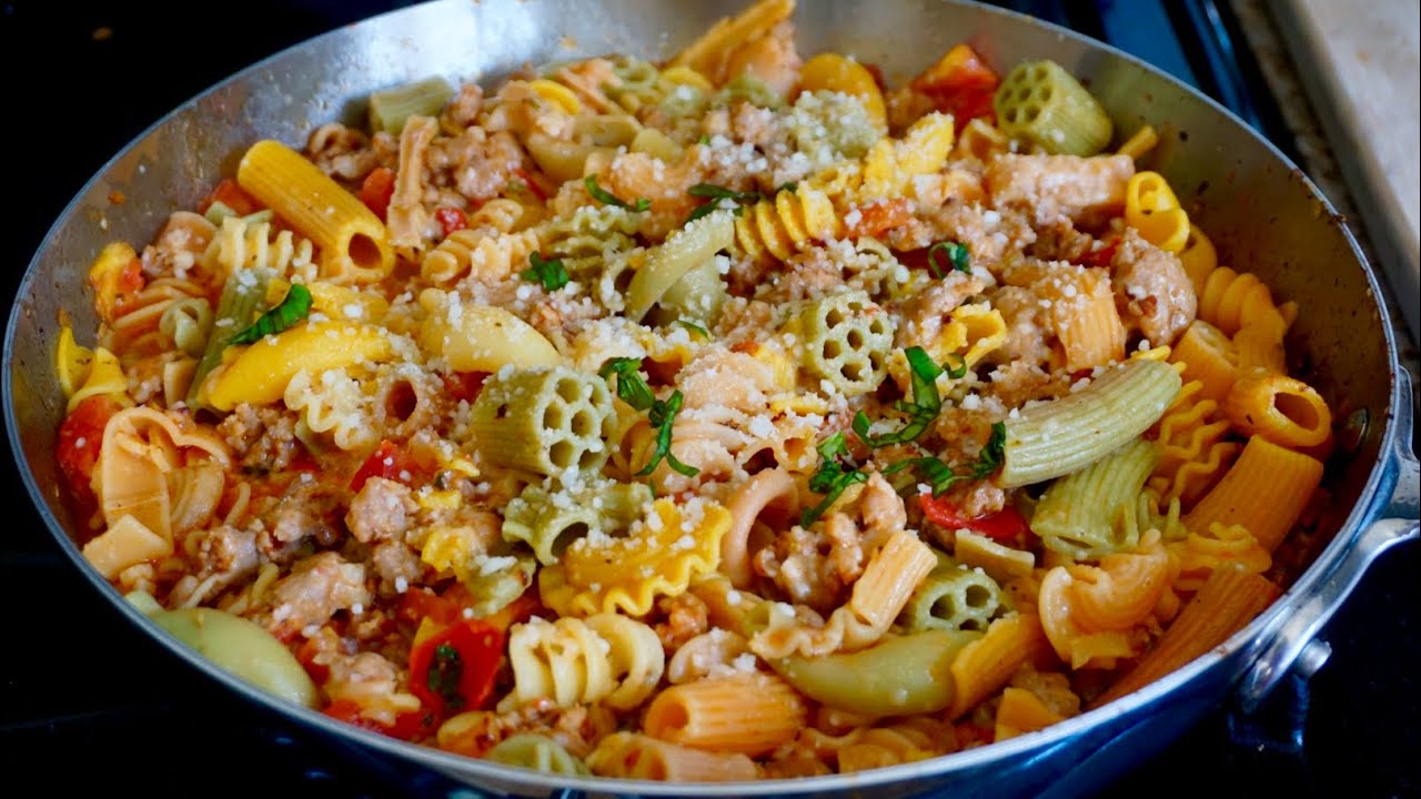 COMIDA MUY ECONÓMICA Pasta con salchicha Italiana ¡RIQUÍSIMA!